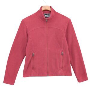 REI Polartec Fleece Jacket Womens Red Full Zip Pockets Lightweight Size S